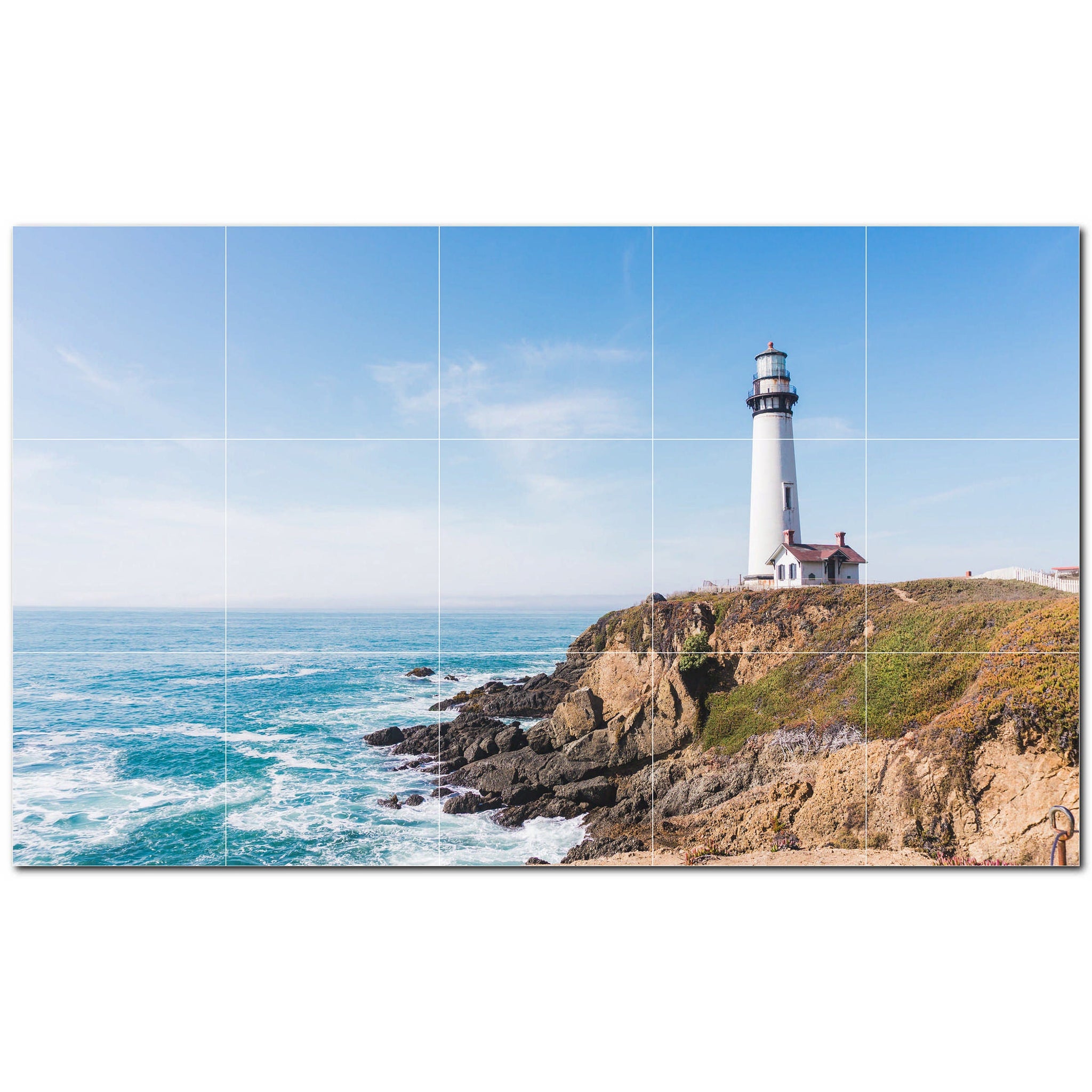 lighthouse ceramic tile wall mural kitchen backsplash bathroom shower p500819