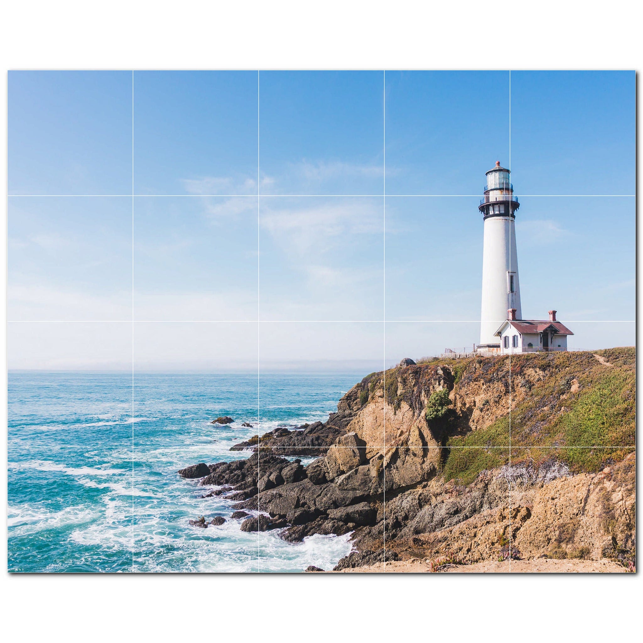 lighthouse ceramic tile wall mural kitchen backsplash bathroom shower p500819