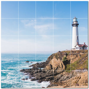 lighthouse ceramic tile wall mural kitchen backsplash bathroom shower p500819