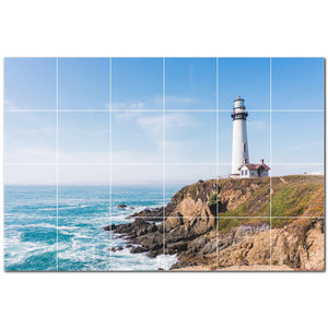 lighthouse ceramic tile wall mural kitchen backsplash bathroom shower p500819