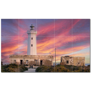 lighthouse ceramic tile wall mural kitchen backsplash bathroom shower p500821