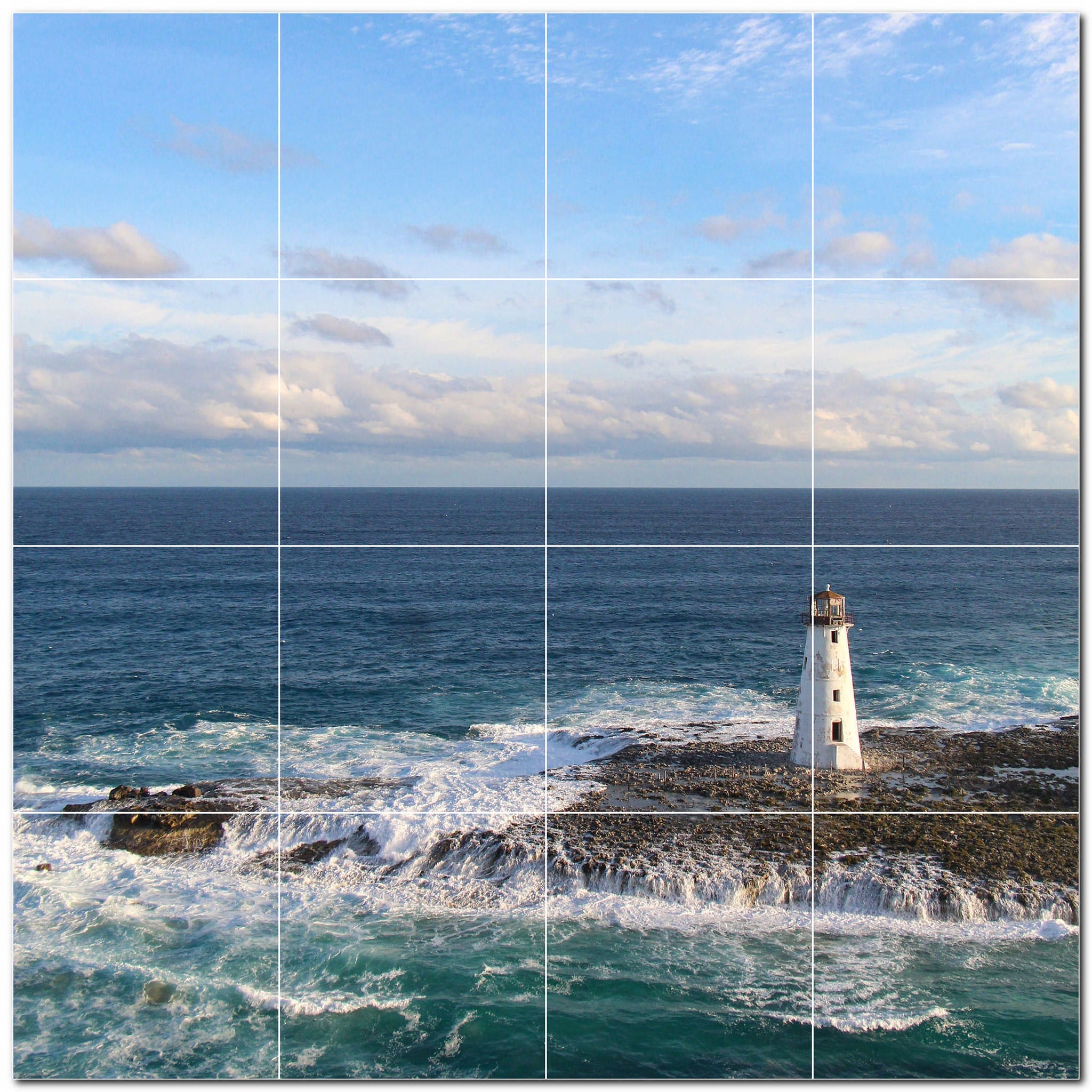 lighthouse ceramic tile wall mural kitchen backsplash bathroom shower p500822