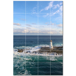 lighthouse ceramic tile wall mural kitchen backsplash bathroom shower p500822