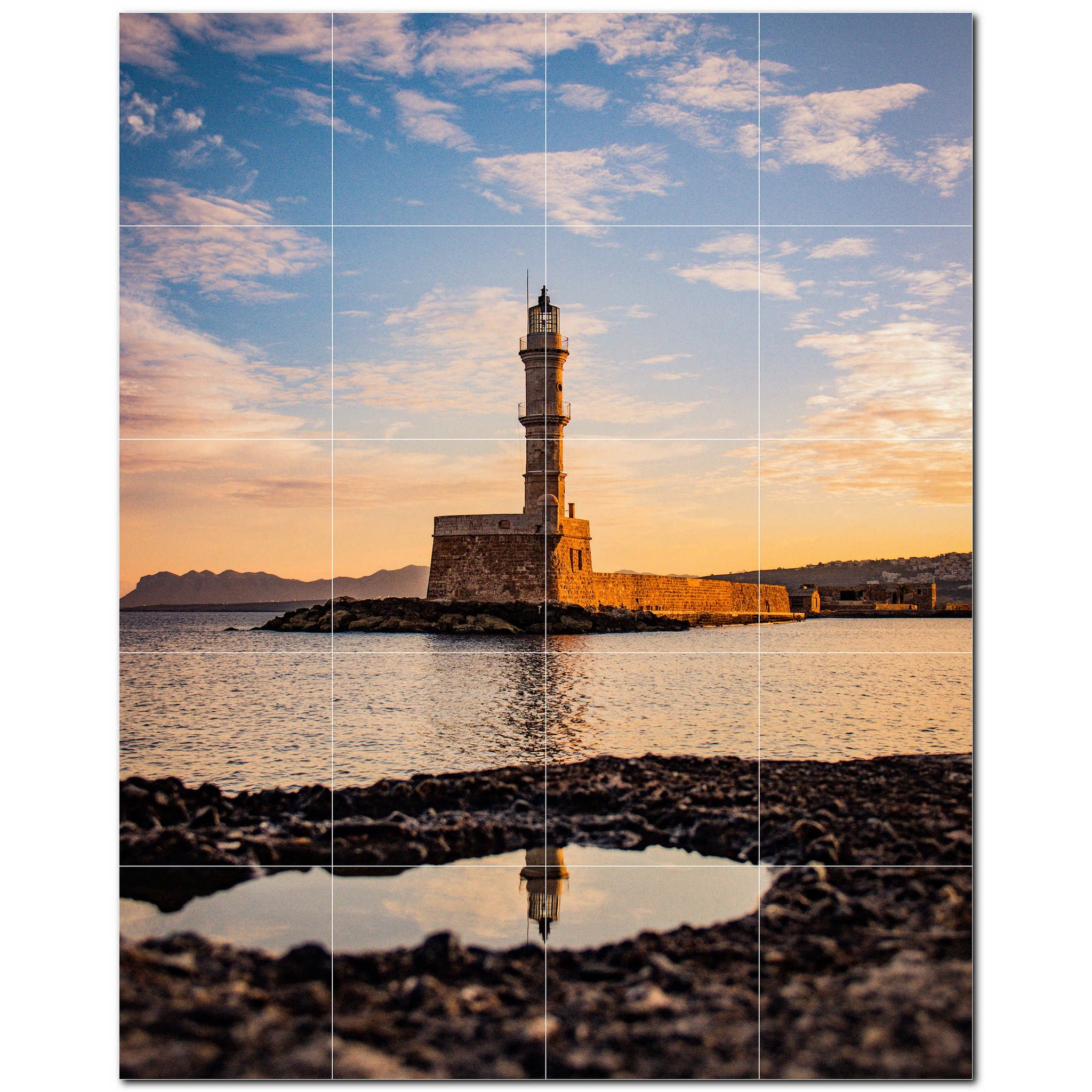 lighthouse ceramic tile wall mural kitchen backsplash bathroom shower p500825