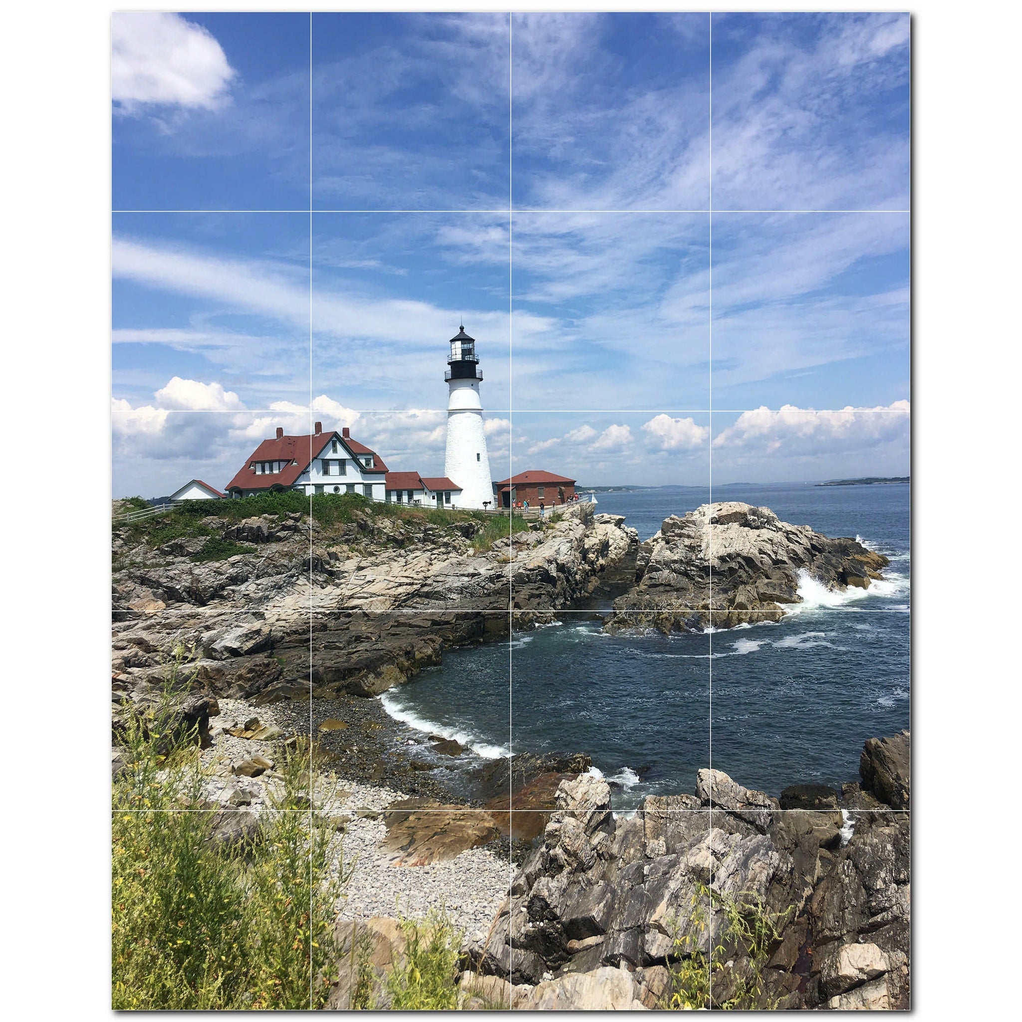 lighthouse ceramic tile wall mural kitchen backsplash bathroom shower p500828