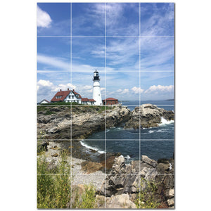 lighthouse ceramic tile wall mural kitchen backsplash bathroom shower p500828