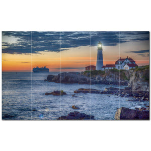 lighthouse ceramic tile wall mural kitchen backsplash bathroom shower p500830