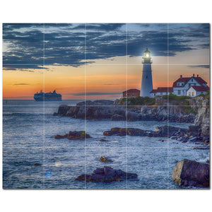 lighthouse ceramic tile wall mural kitchen backsplash bathroom shower p500830