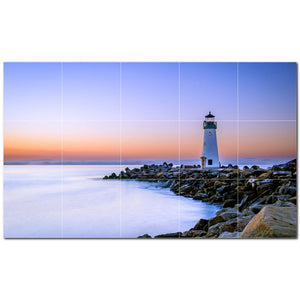 lighthouse ceramic tile wall mural kitchen backsplash bathroom shower p500833