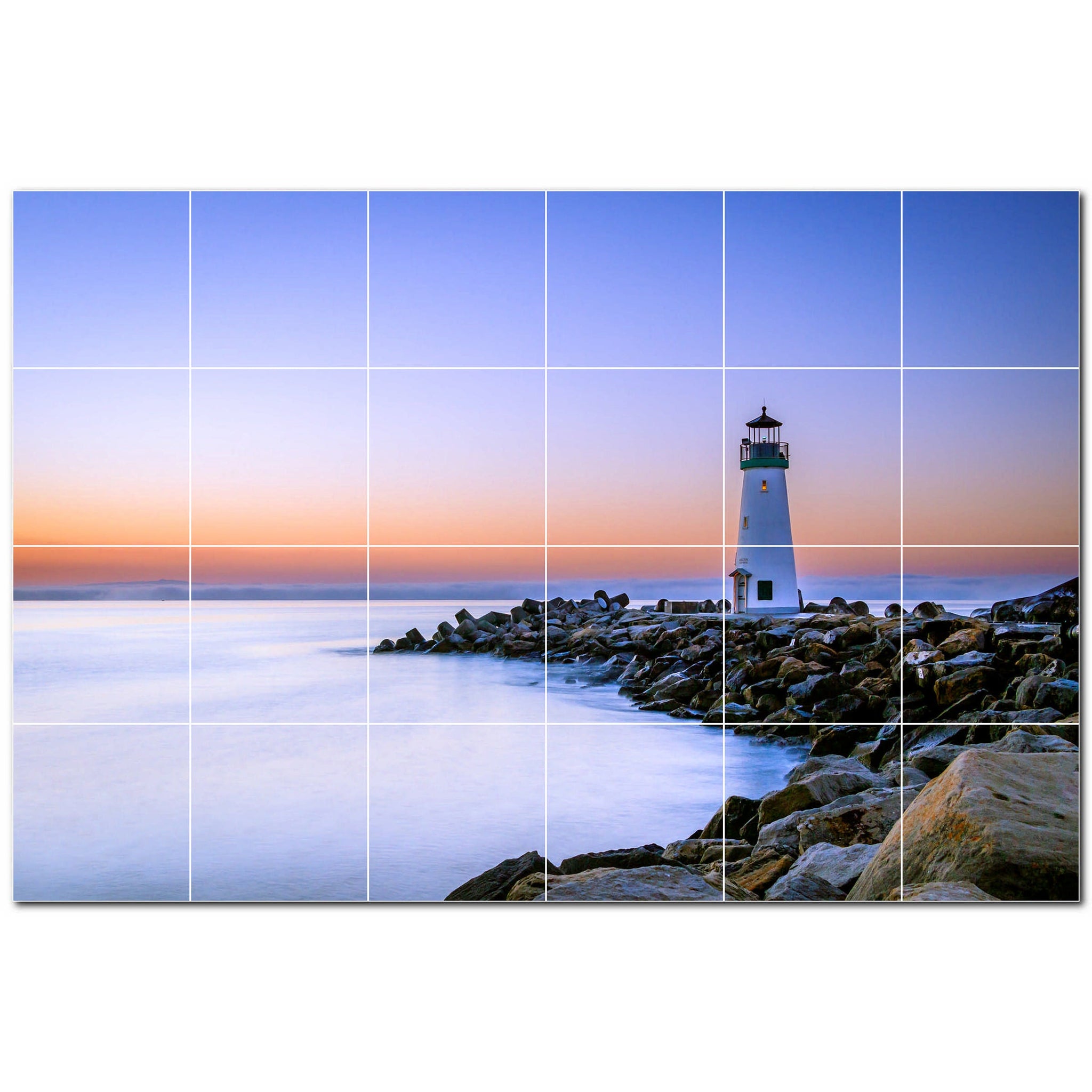 lighthouse ceramic tile wall mural kitchen backsplash bathroom shower p500833