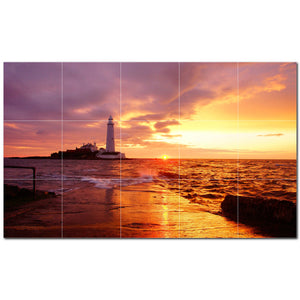 lighthouse ceramic tile wall mural kitchen backsplash bathroom shower p500839