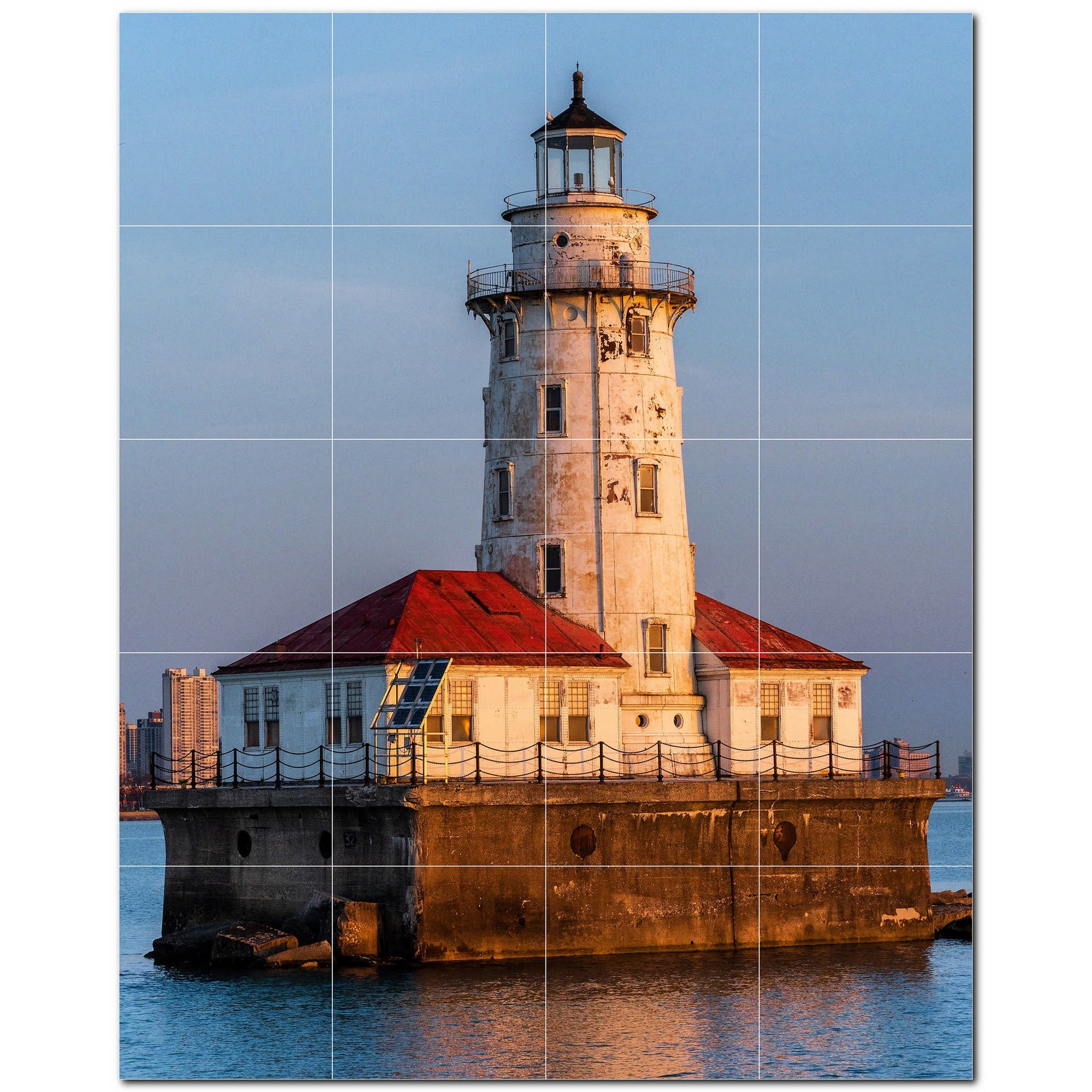 lighthouse ceramic tile wall mural kitchen backsplash bathroom shower p500842