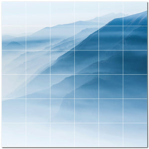 mountains ceramic tile wall mural kitchen backsplash bathroom shower p500847