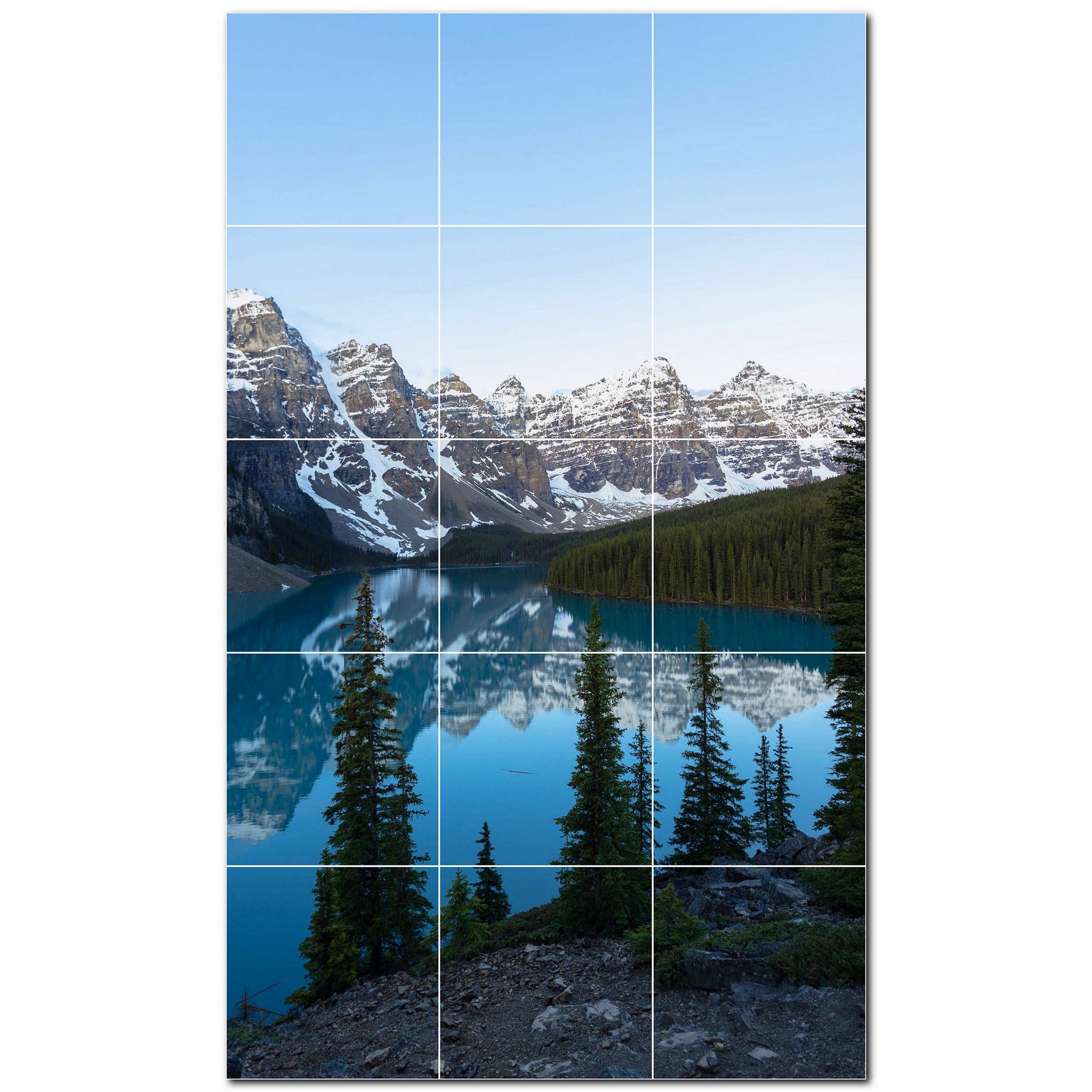 mountains ceramic tile wall mural kitchen backsplash bathroom shower p500850