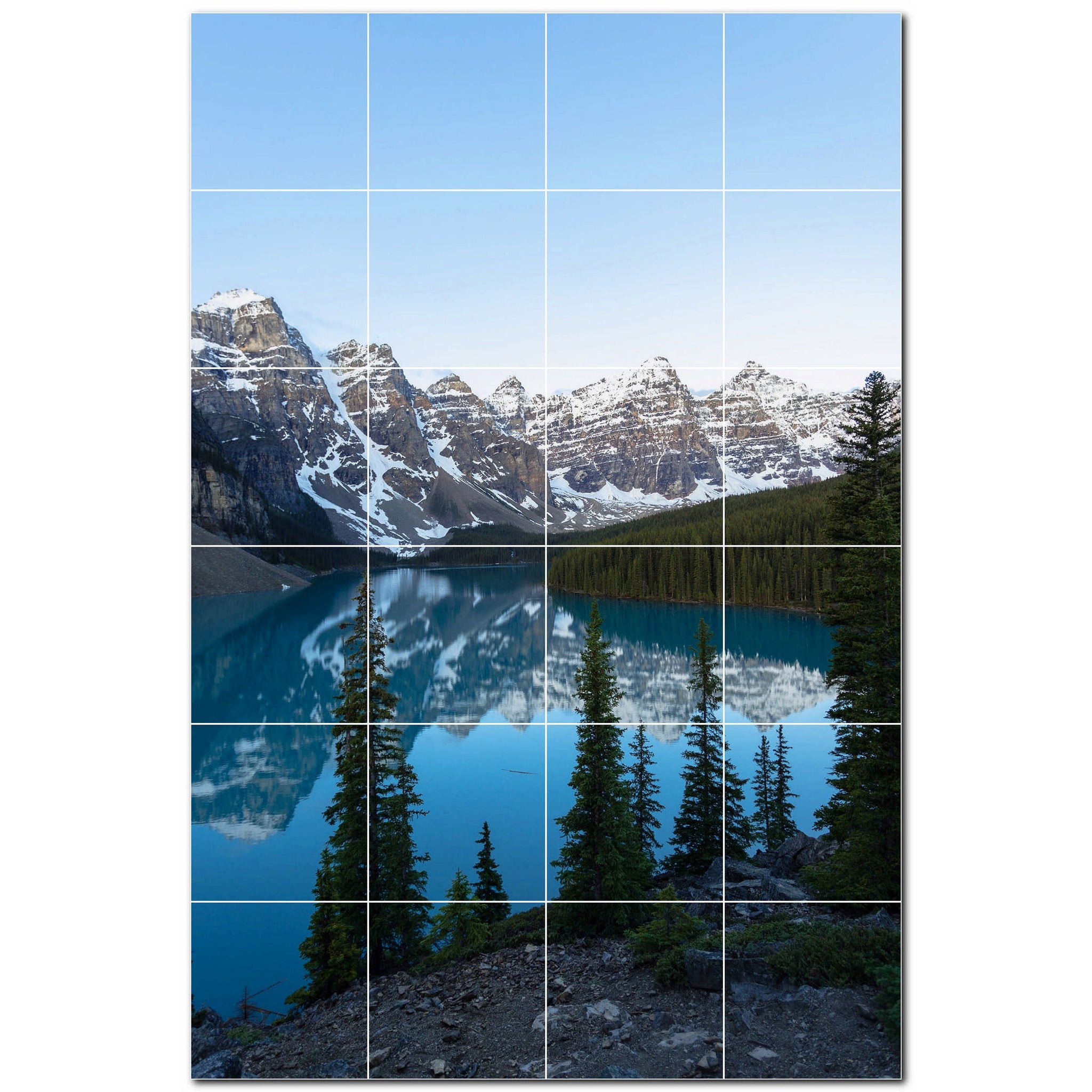 mountains ceramic tile wall mural kitchen backsplash bathroom shower p500850