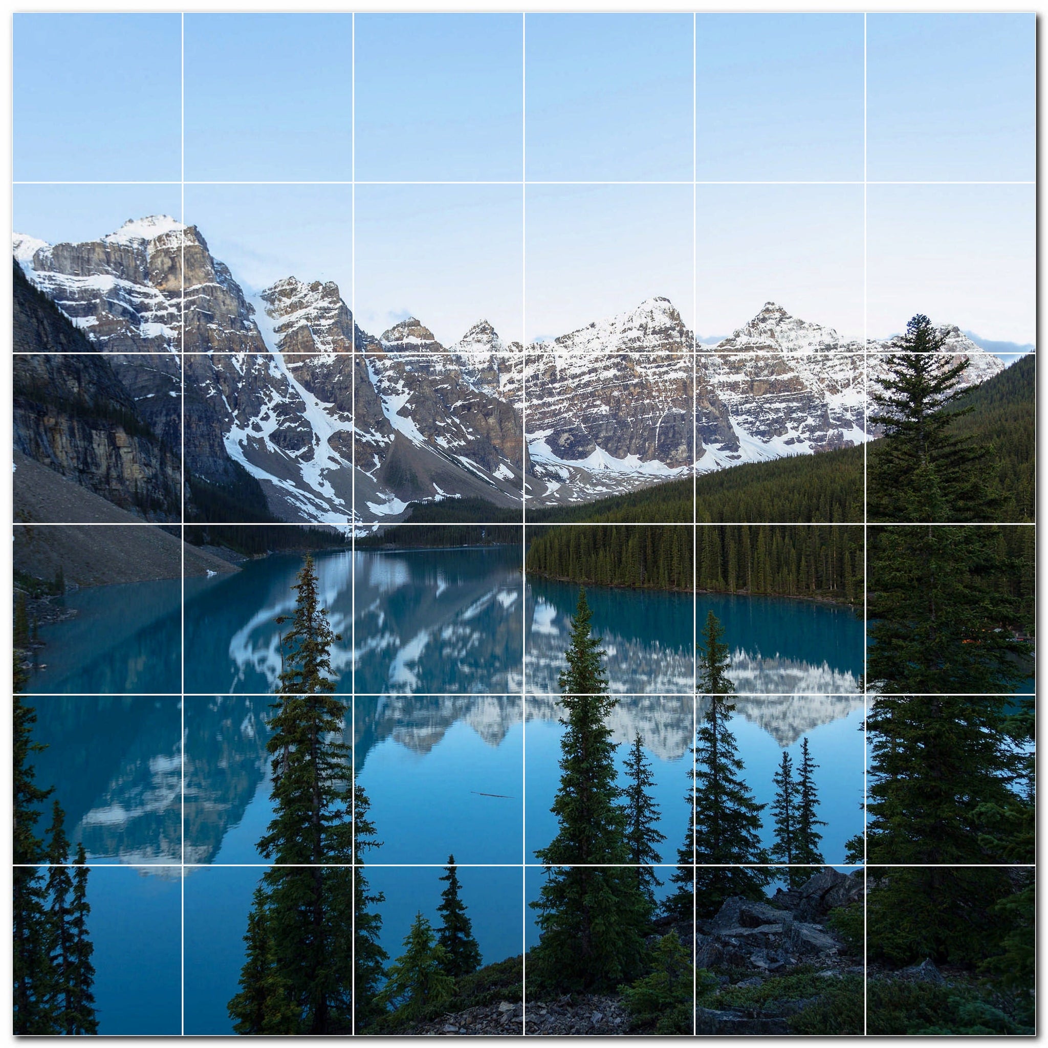 mountains ceramic tile wall mural kitchen backsplash bathroom shower p500850