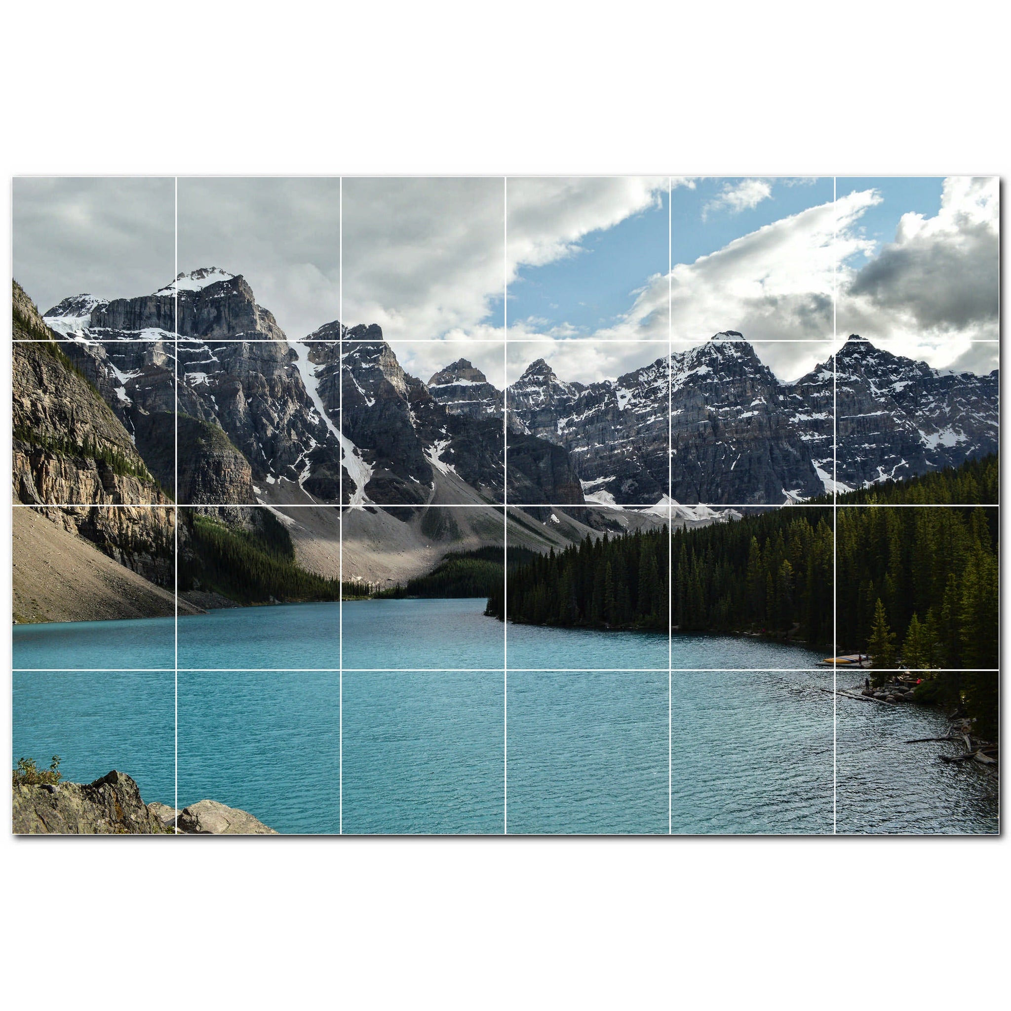 mountains ceramic tile wall mural kitchen backsplash bathroom shower p500855