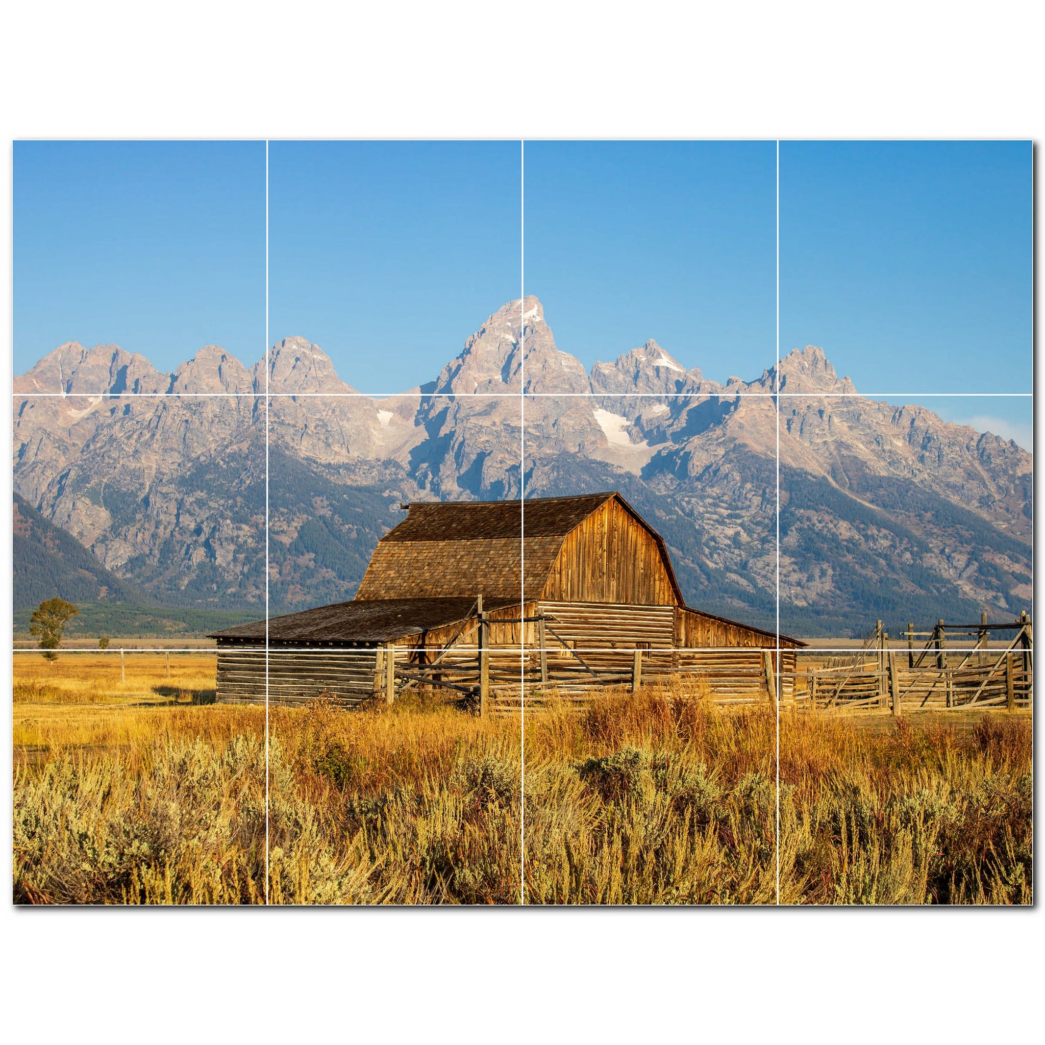 mountains ceramic tile wall mural kitchen backsplash bathroom shower p500856