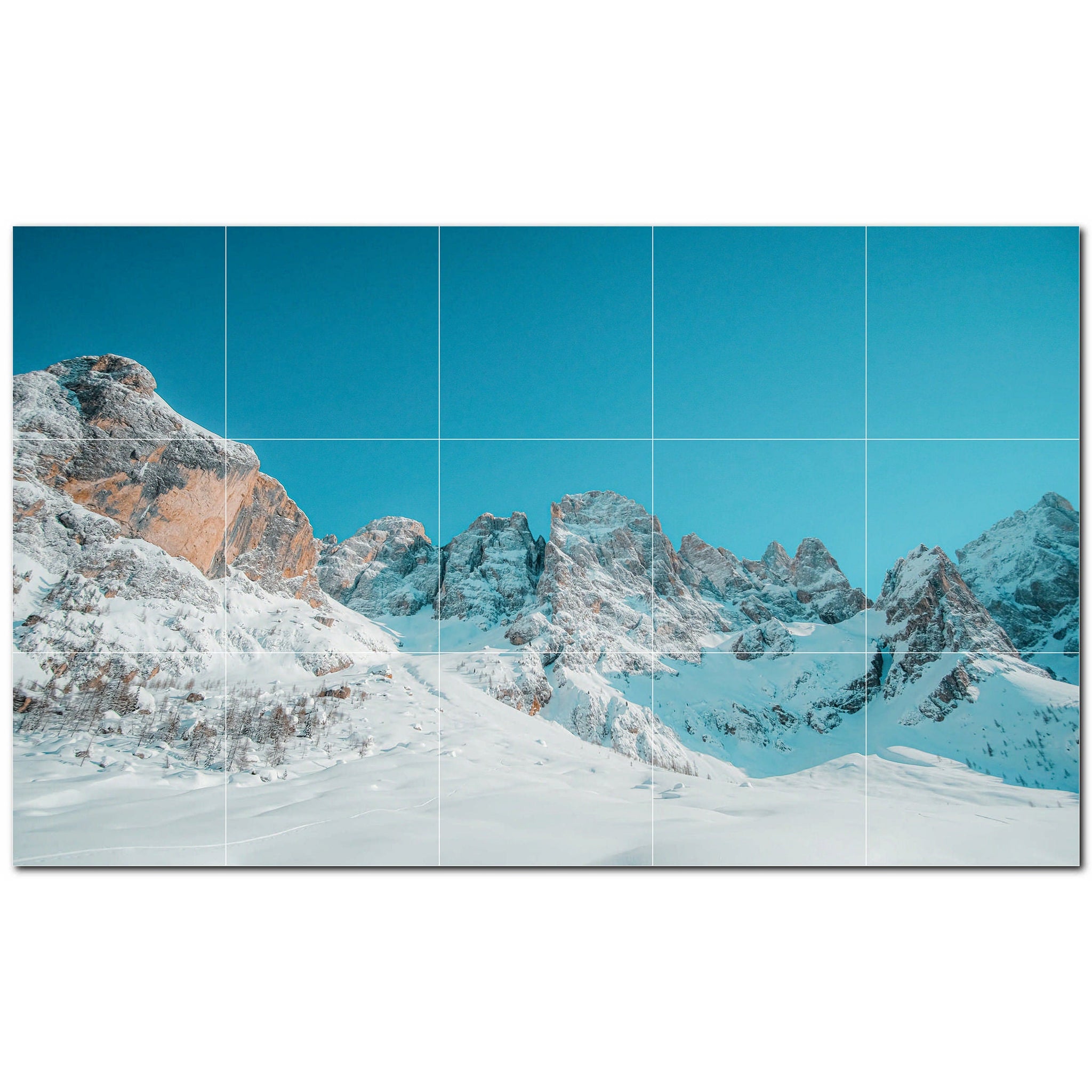 mountains ceramic tile wall mural kitchen backsplash bathroom shower p500857