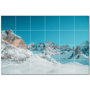 mountains ceramic tile wall mural kitchen backsplash bathroom shower p500857