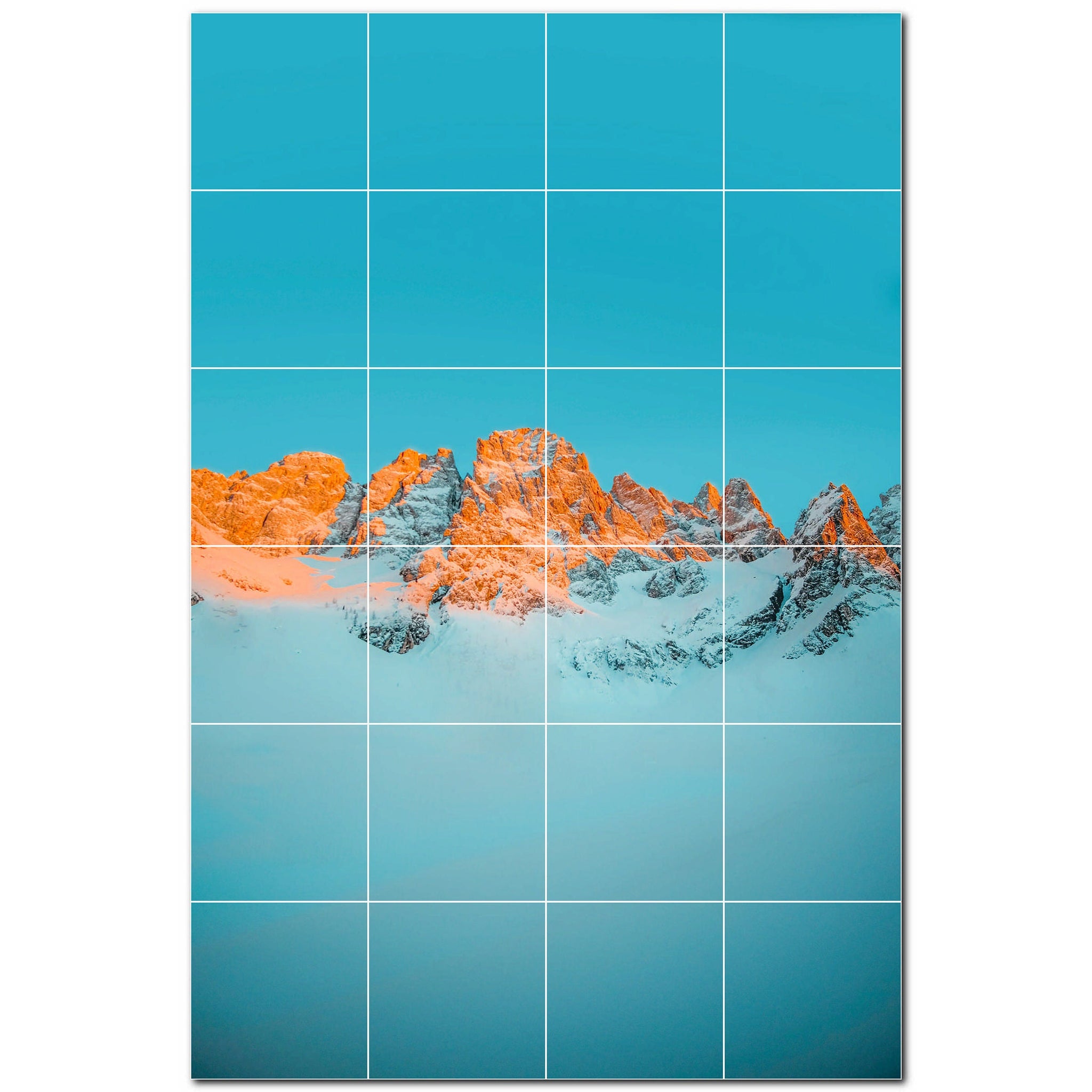 mountains ceramic tile wall mural kitchen backsplash bathroom shower p500858