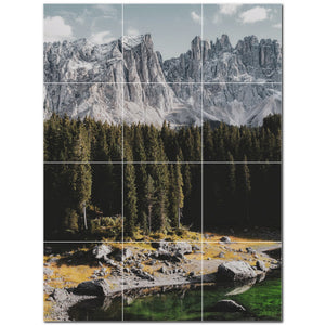 mountains ceramic tile wall mural kitchen backsplash bathroom shower p500862