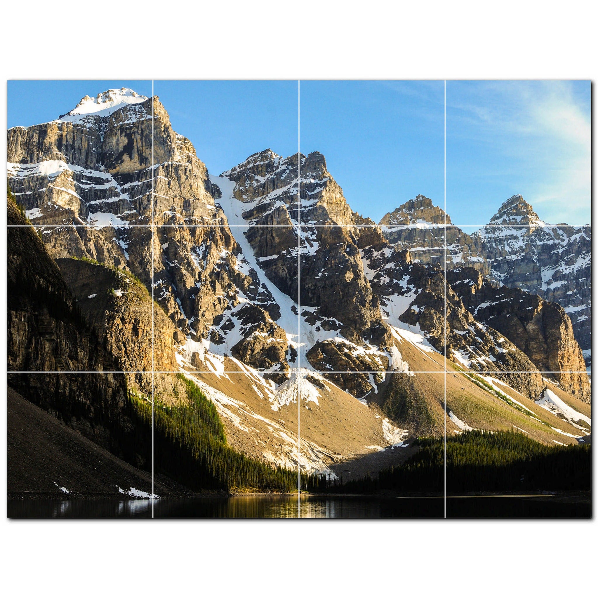 mountains ceramic tile wall mural kitchen backsplash bathroom shower p500863