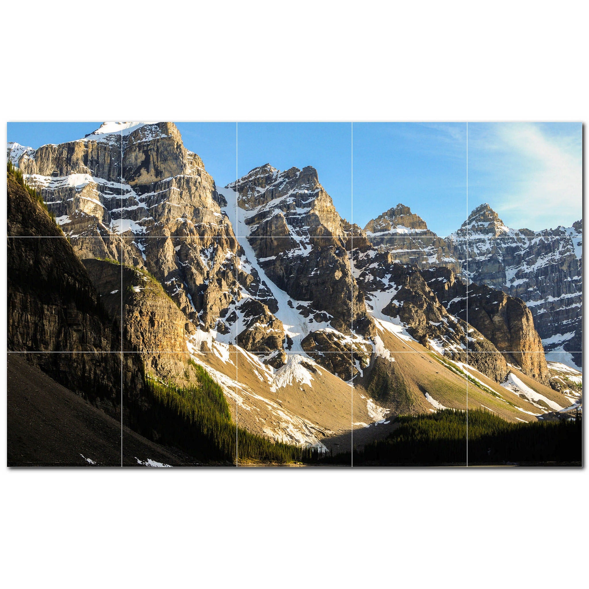 mountains ceramic tile wall mural kitchen backsplash bathroom shower p500863