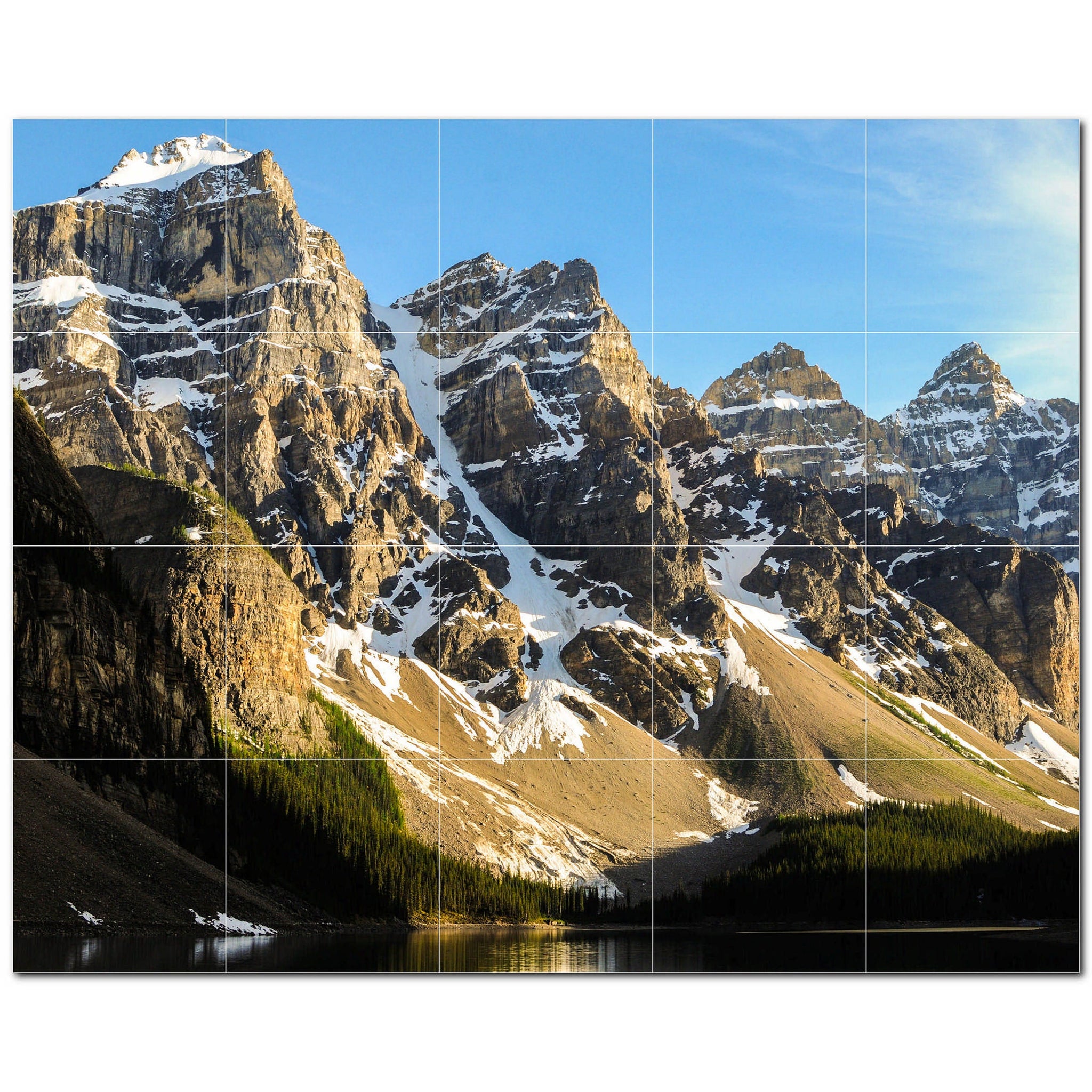 mountains ceramic tile wall mural kitchen backsplash bathroom shower p500863