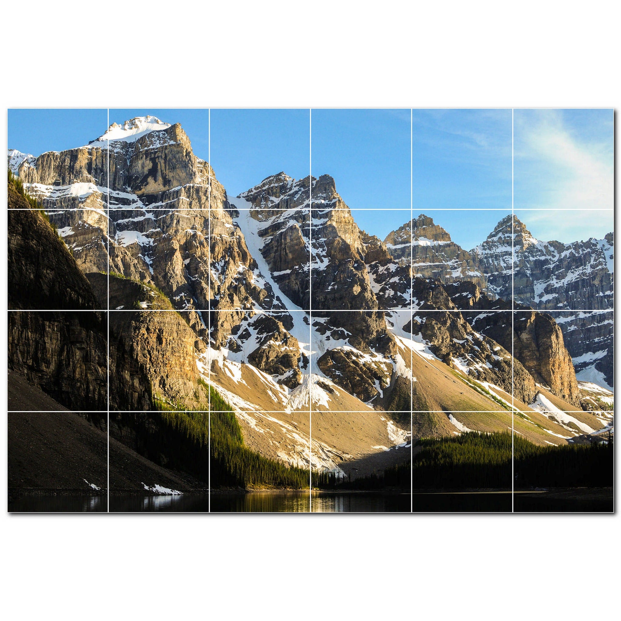 mountains ceramic tile wall mural kitchen backsplash bathroom shower p500863