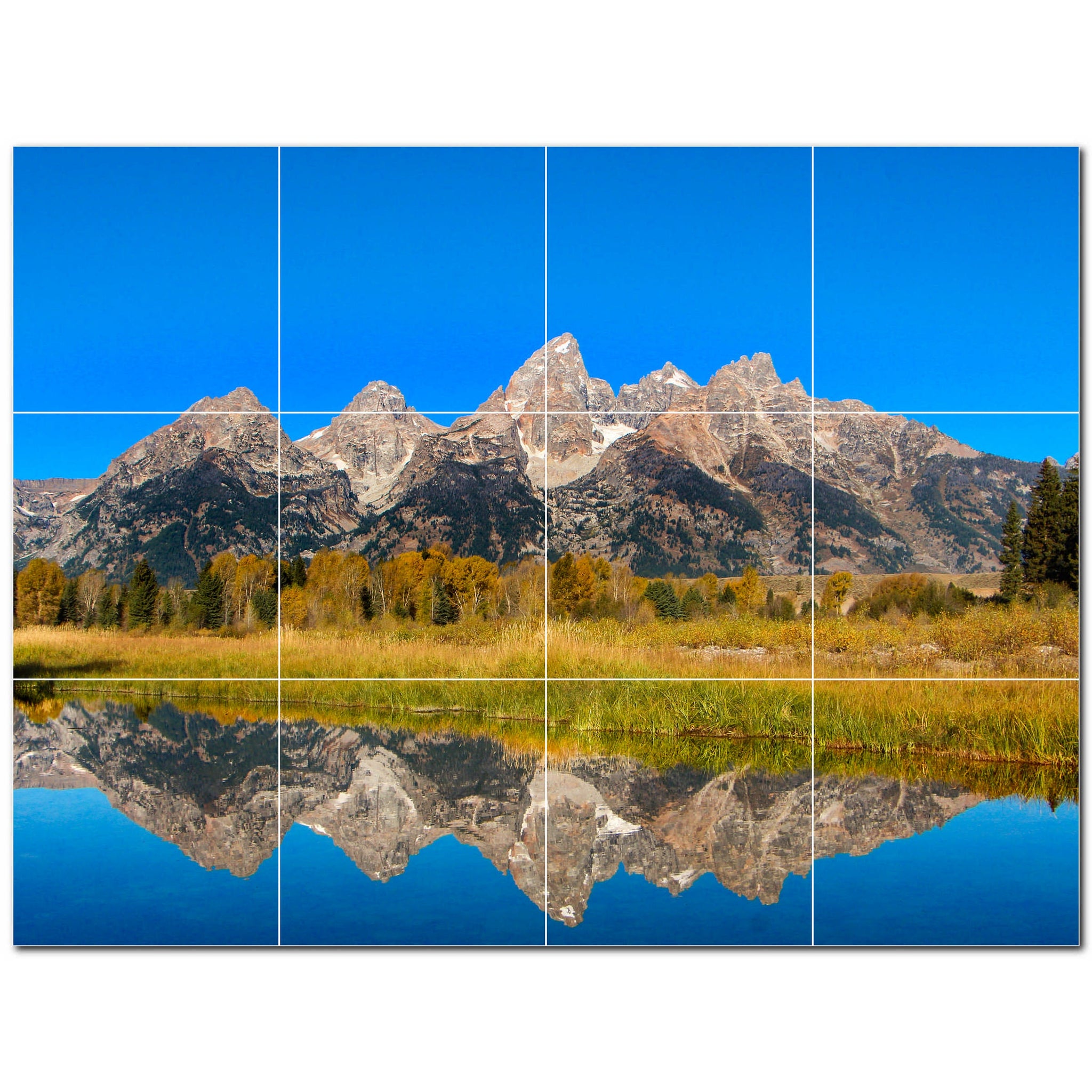 mountains ceramic tile wall mural kitchen backsplash bathroom shower p500864