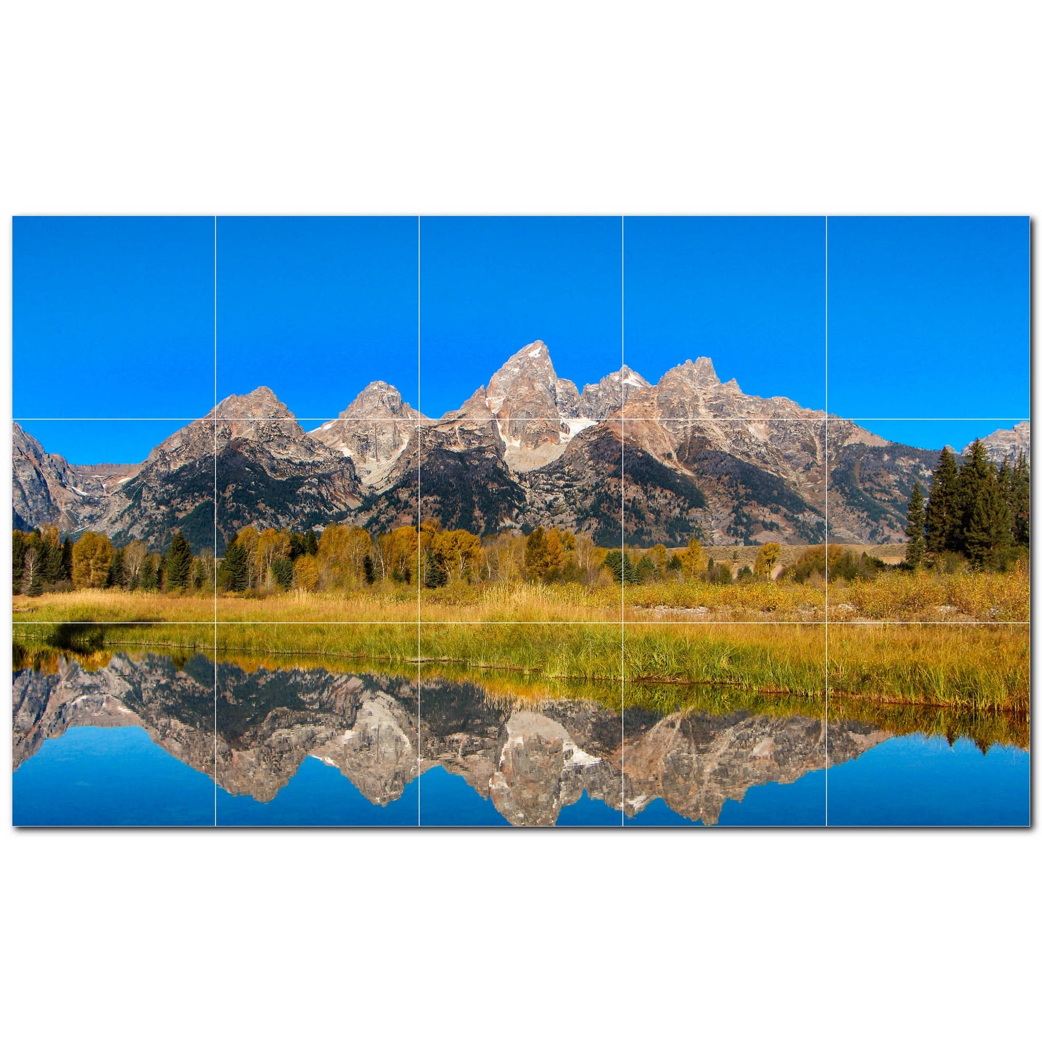 mountains ceramic tile wall mural kitchen backsplash bathroom shower p500864