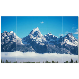 mountains ceramic tile wall mural kitchen backsplash bathroom shower p500865