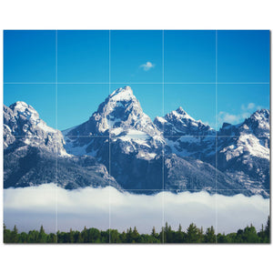 mountains ceramic tile wall mural kitchen backsplash bathroom shower p500865