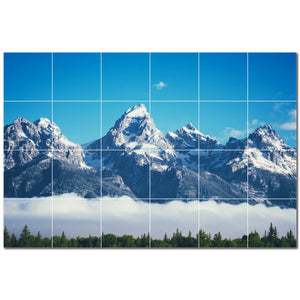 mountains ceramic tile wall mural kitchen backsplash bathroom shower p500865