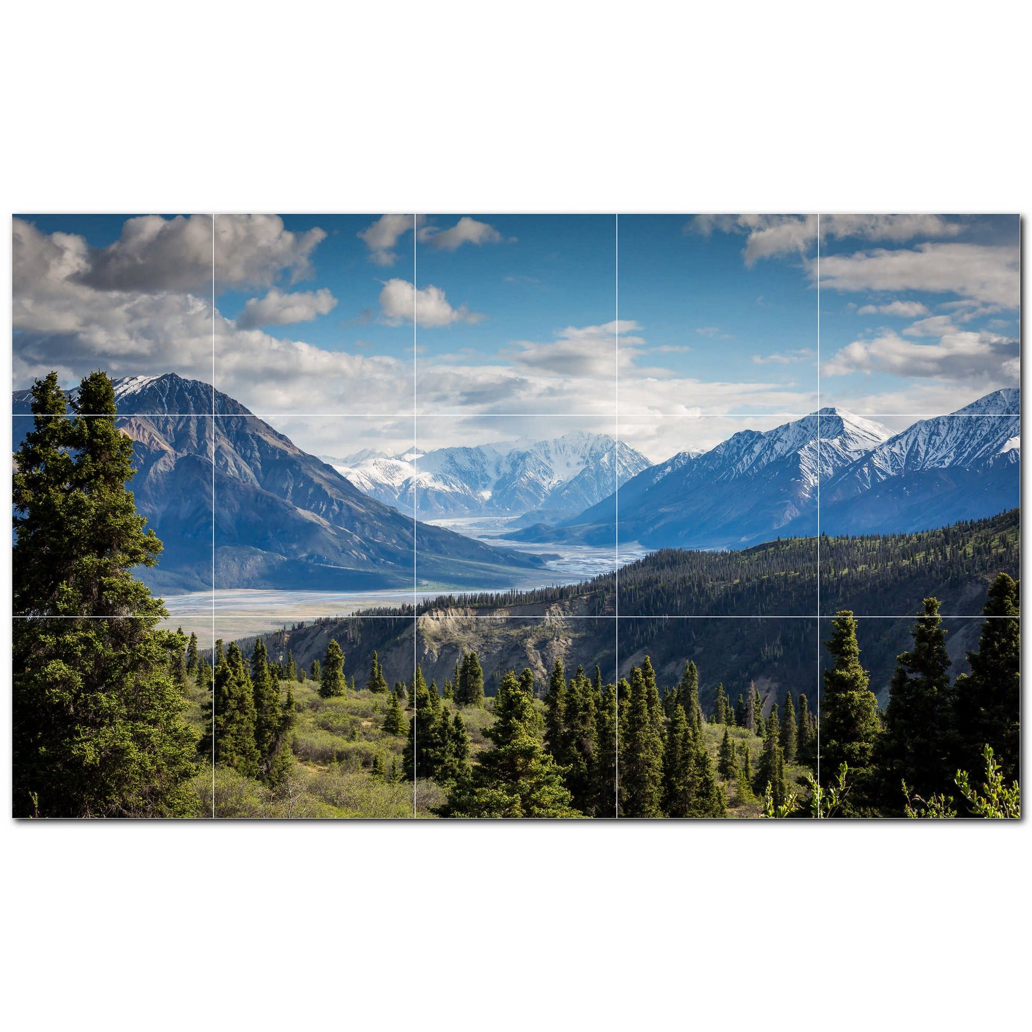 mountains ceramic tile wall mural kitchen backsplash bathroom shower p500866