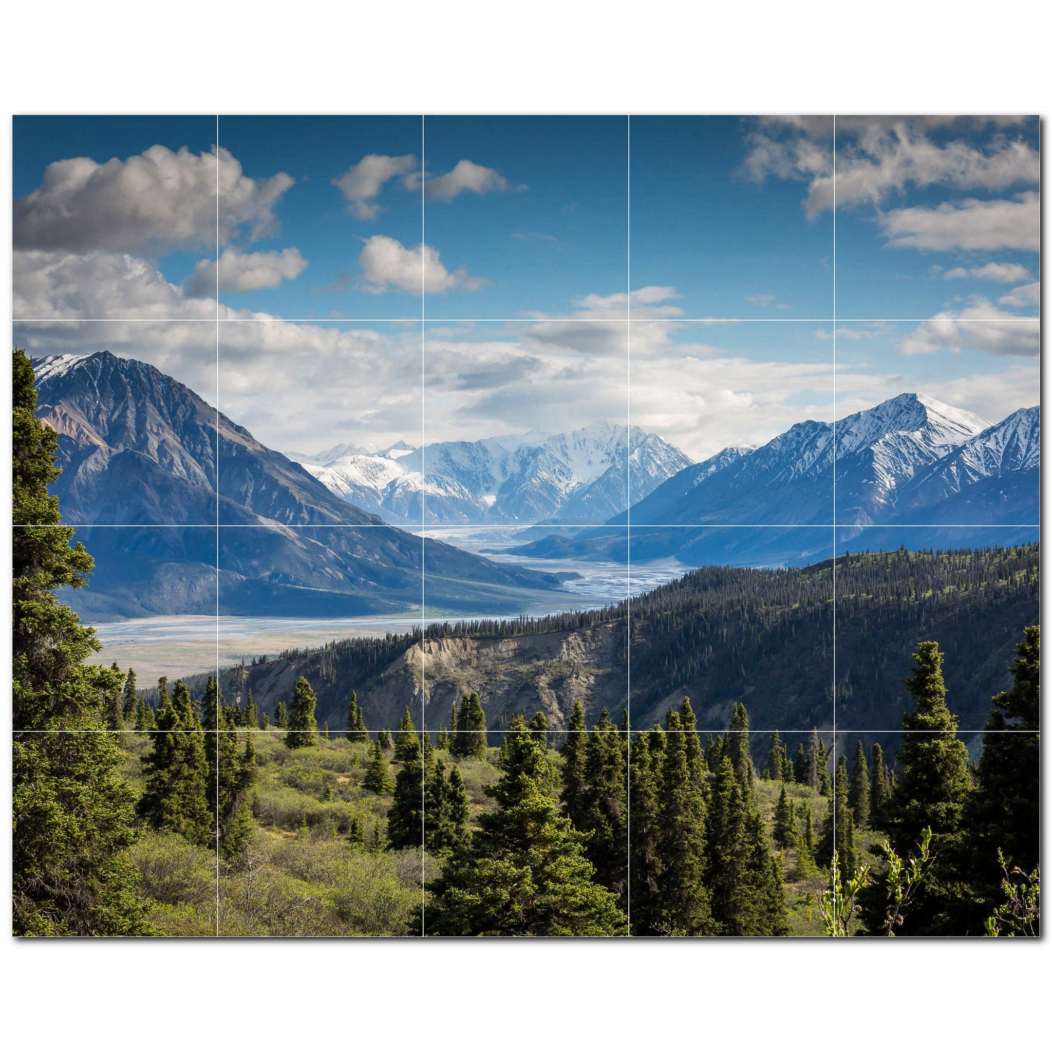 mountains ceramic tile wall mural kitchen backsplash bathroom shower p500866