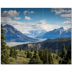 mountains ceramic tile wall mural kitchen backsplash bathroom shower p500866