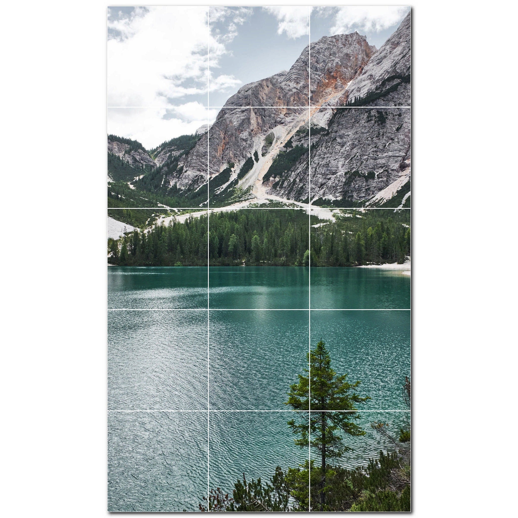 mountains ceramic tile wall mural kitchen backsplash bathroom shower p500869