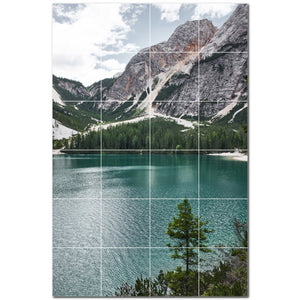 mountains ceramic tile wall mural kitchen backsplash bathroom shower p500869