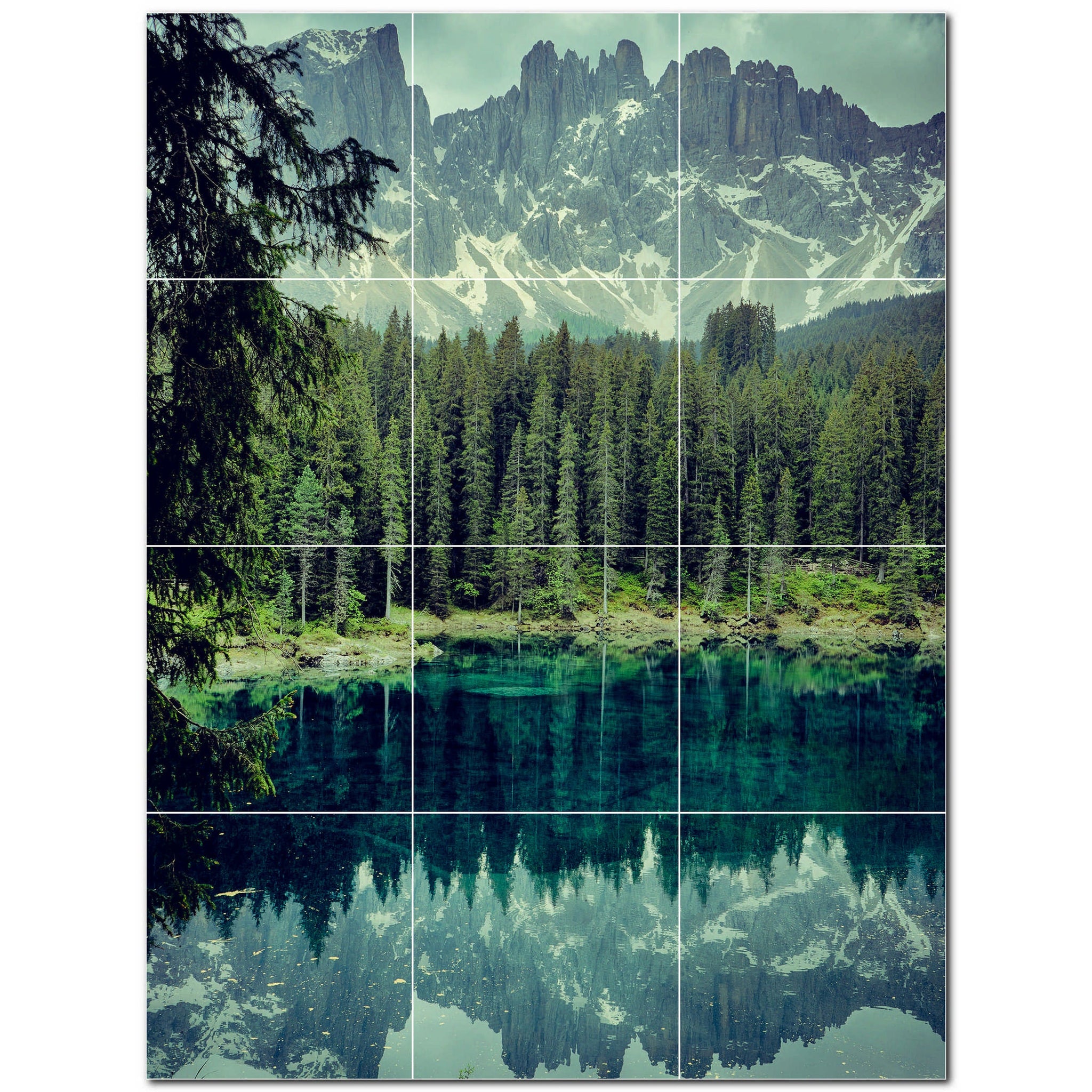 mountains ceramic tile wall mural kitchen backsplash bathroom shower p500871