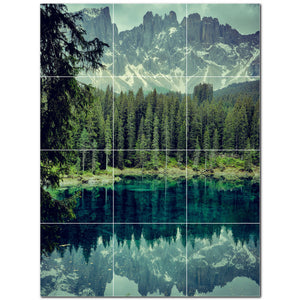 mountains ceramic tile wall mural kitchen backsplash bathroom shower p500871