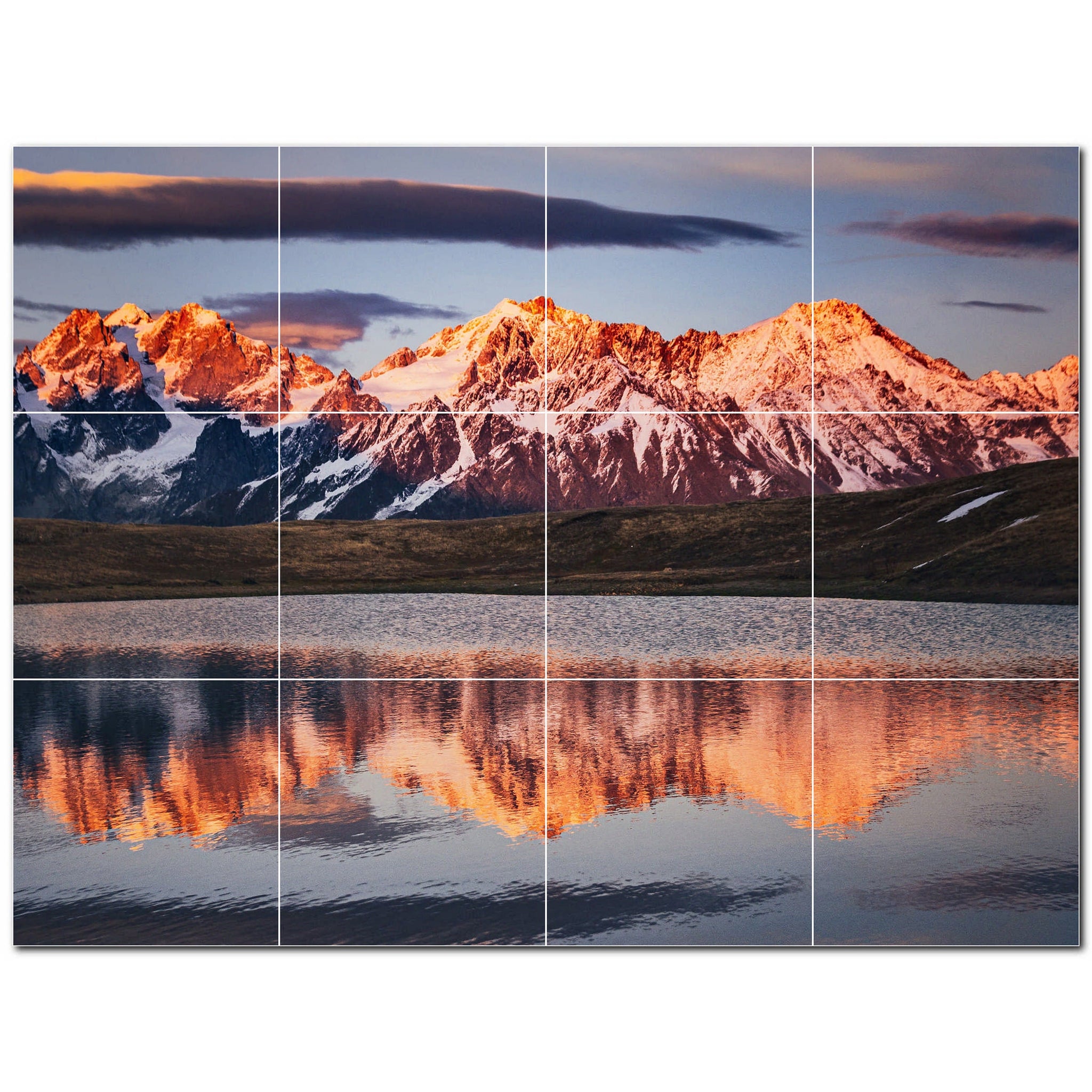 mountains ceramic tile wall mural kitchen backsplash bathroom shower p500872