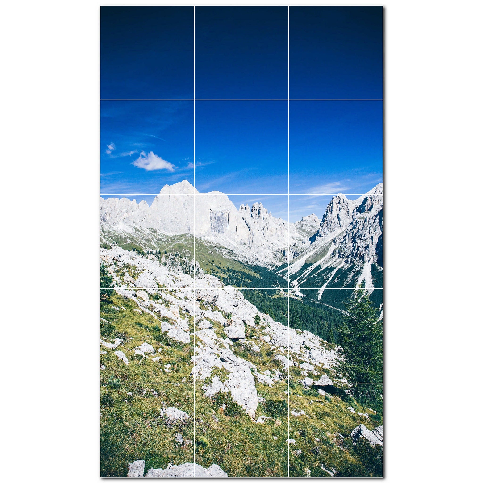 mountains ceramic tile wall mural kitchen backsplash bathroom shower p500873