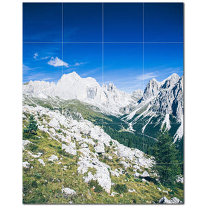 mountains ceramic tile wall mural kitchen backsplash bathroom shower p500873