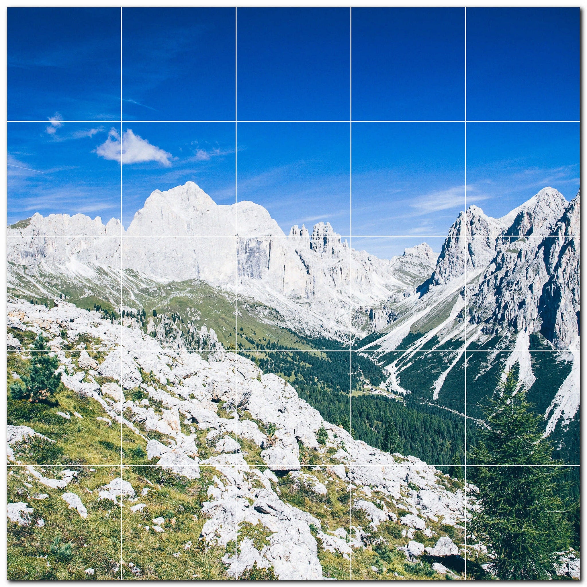 mountains ceramic tile wall mural kitchen backsplash bathroom shower p500873