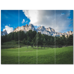 mountains ceramic tile wall mural kitchen backsplash bathroom shower p500874