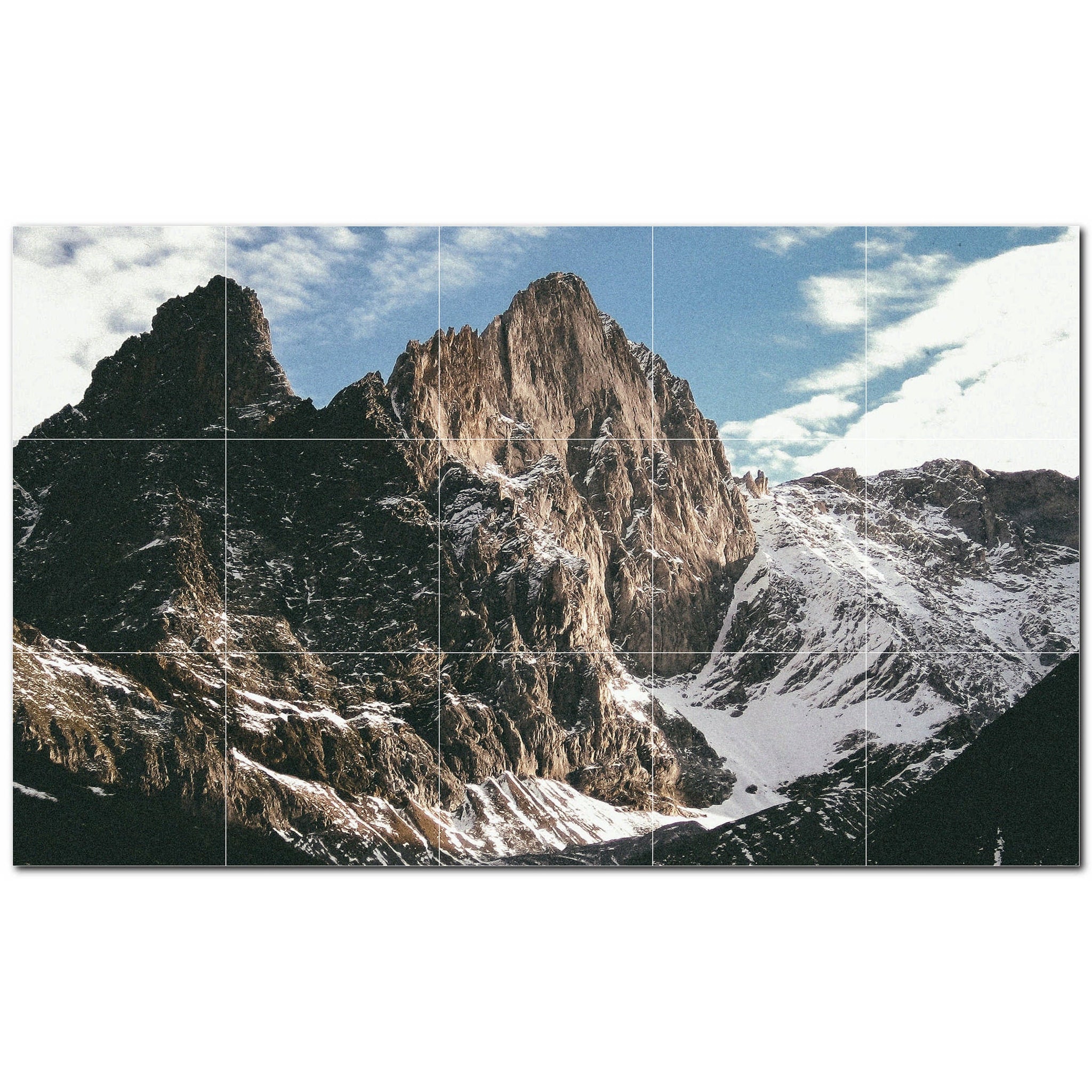 mountains ceramic tile wall mural kitchen backsplash bathroom shower p500876