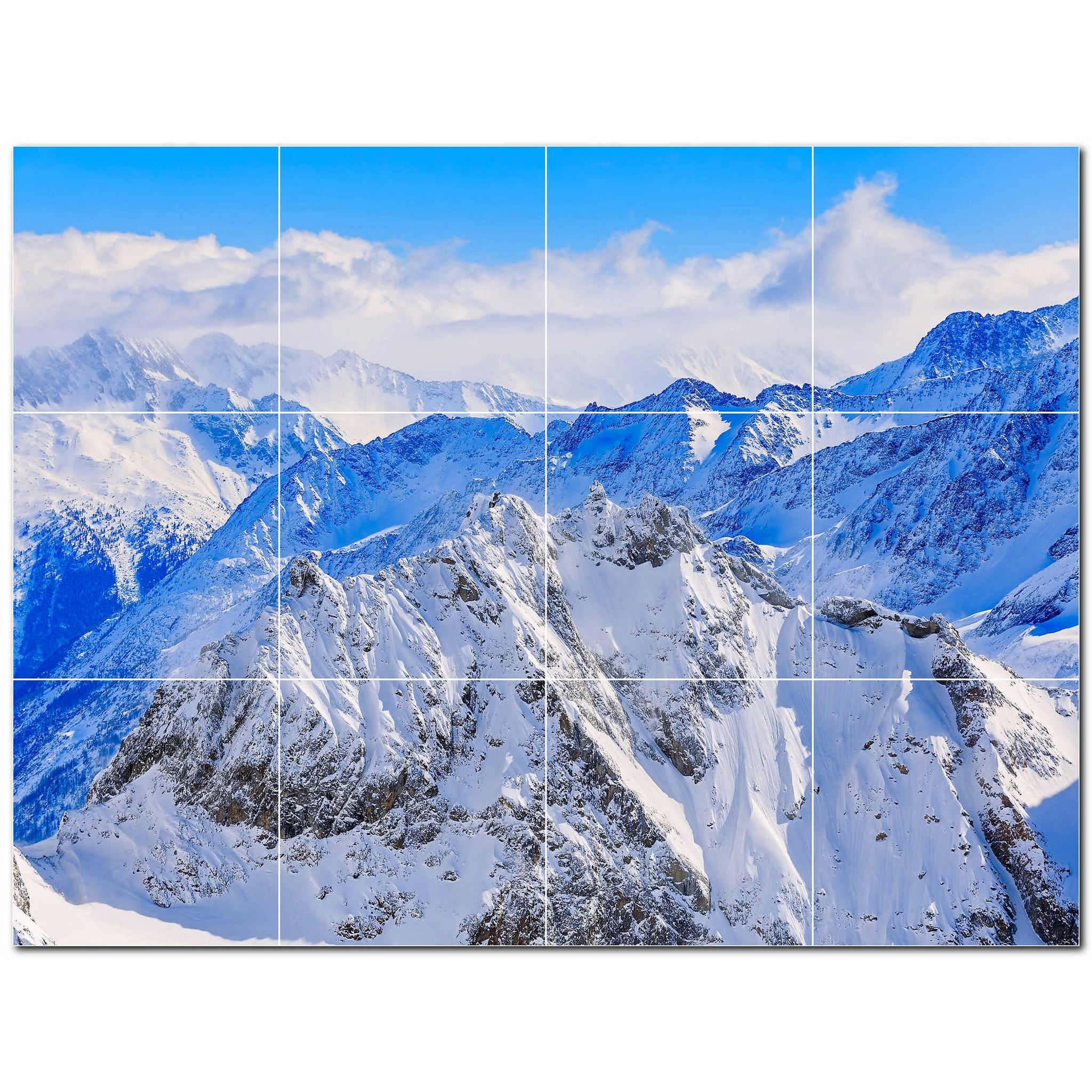 mountains ceramic tile wall mural kitchen backsplash bathroom shower p500880