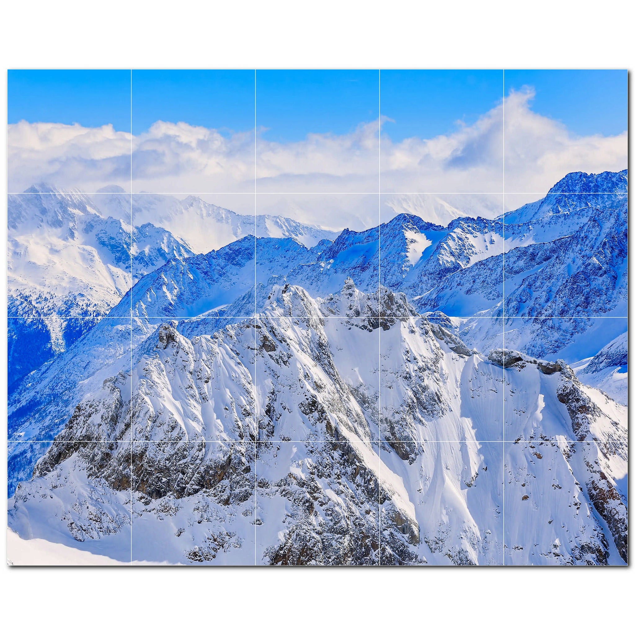 mountains ceramic tile wall mural kitchen backsplash bathroom shower p500880